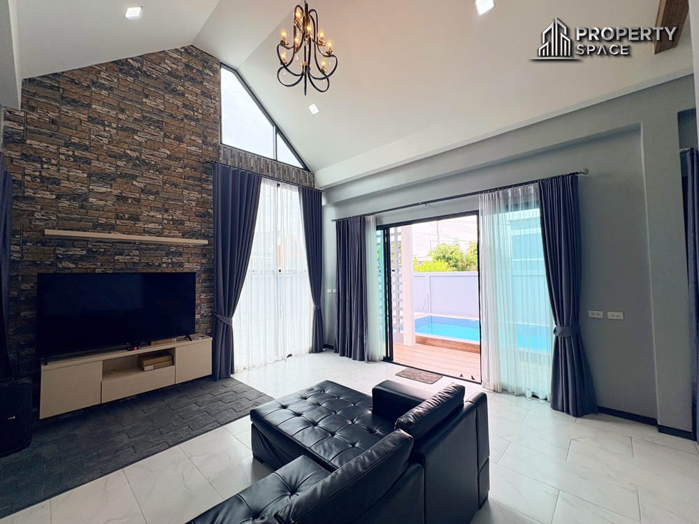Pet-Friendly 4 Bedroom Nordic-Style Pool Villa Near Mabprachan Reservoir For Rent Image 6