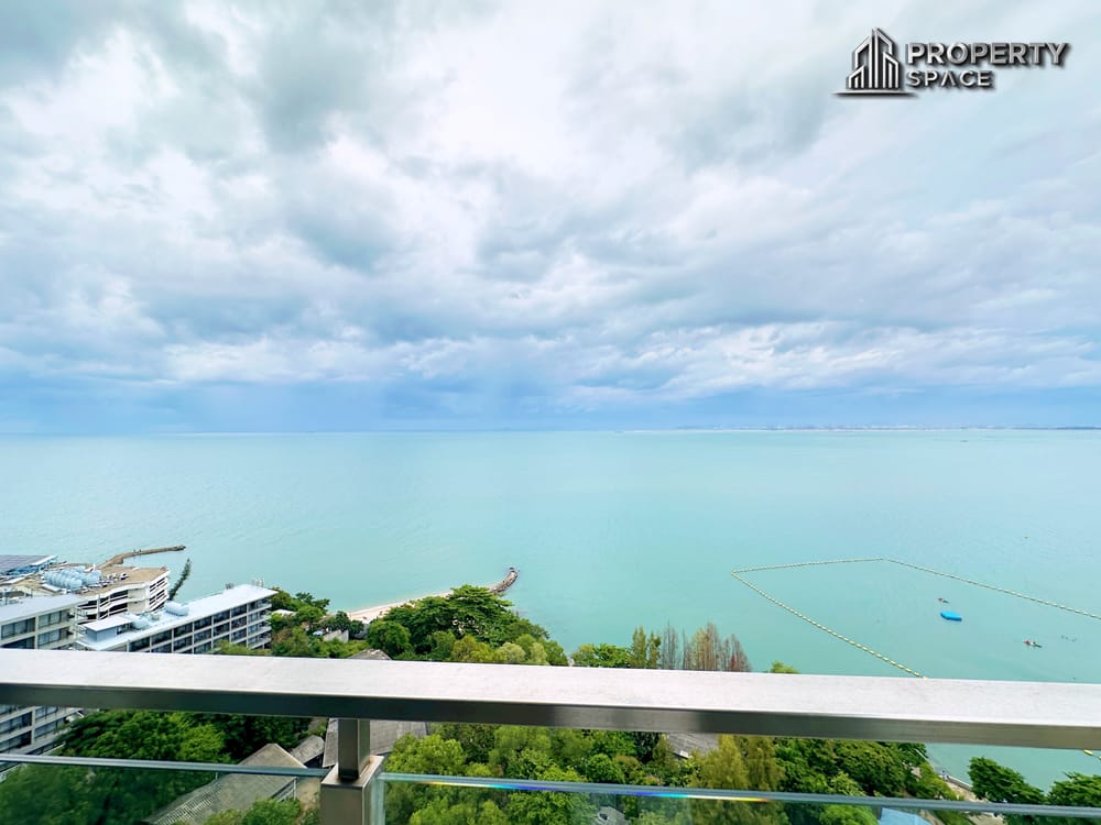 Corner 2 Bedroom Duplex Sea View Condo at Baan Plai Haad Pattaya For Rent Image 4