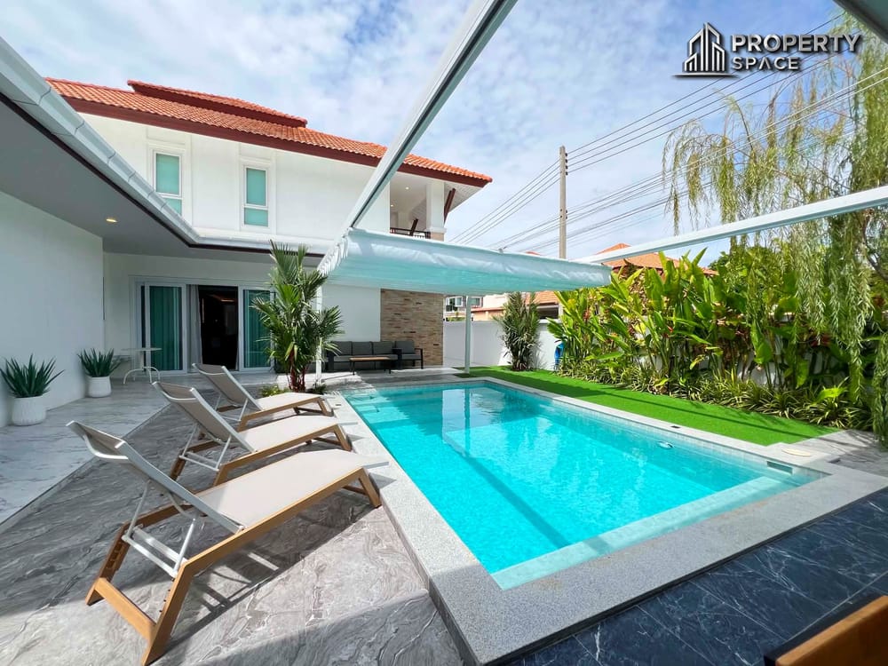 Brand-New 5 Bedroom Pool Villa Near Jomtien Beach with Sauna, Steam Room and Jacuzzi Image 1
