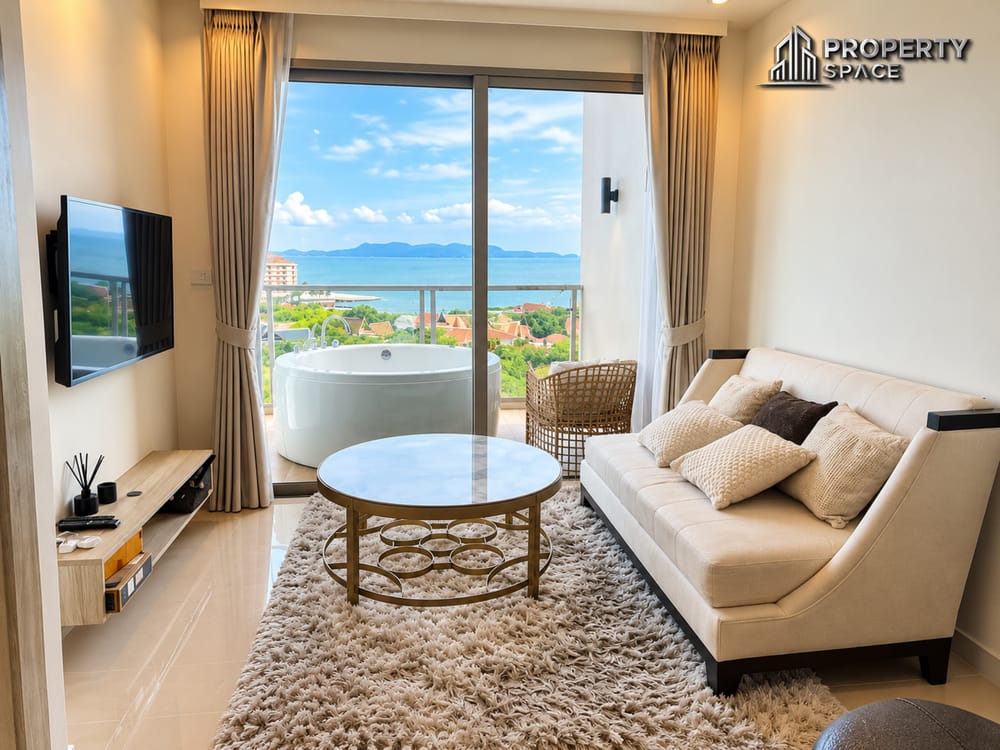 Sea View 1 Bedroom Condo With Private Jacuzzi at The Riviera Monaco Na Jomtien Image 1
