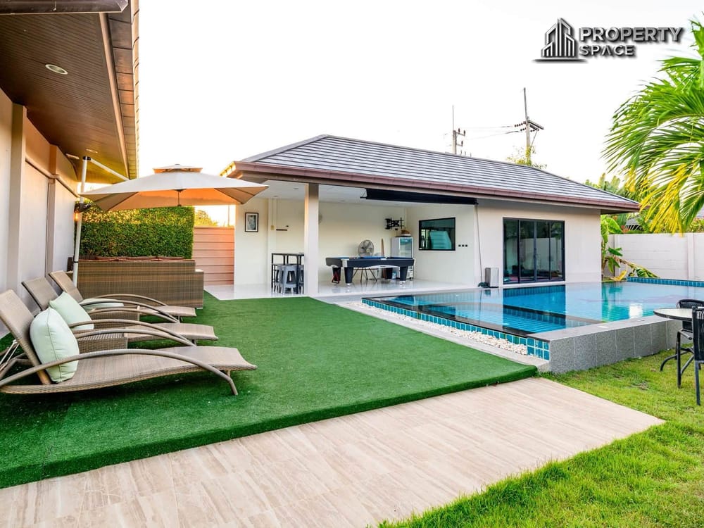 Luxury 4 Bedroom large land Pool Villa at Baan Pattaya 5 For Rent Image 4