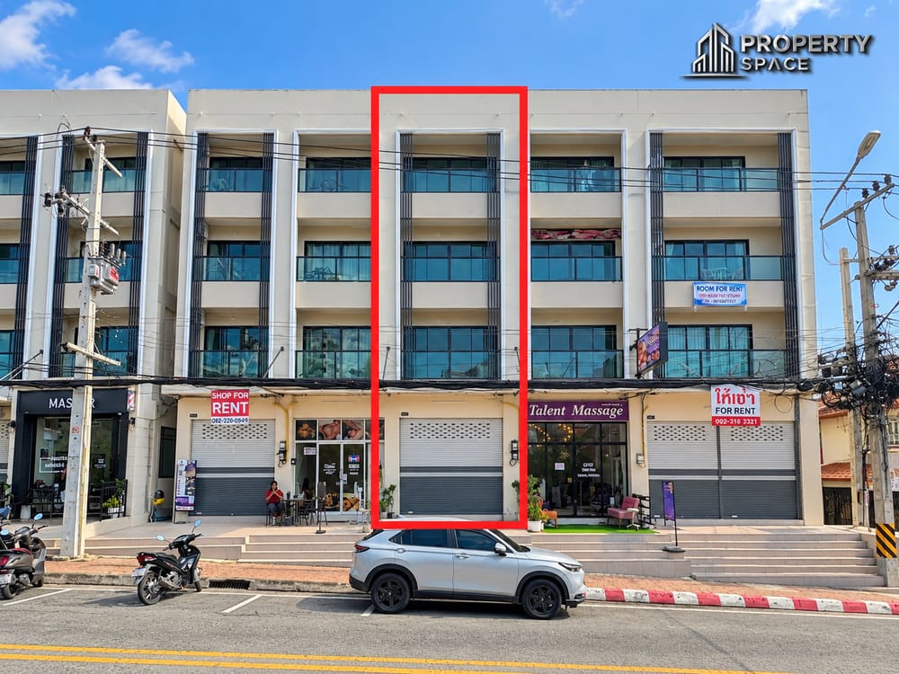 Prime Location Modern 4 Story Commercial Building in Pratumnak Soi 5 For Rent Image 1