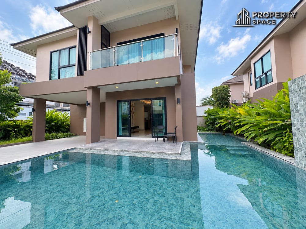 Modern 4 Bedroom Private Pool Villa at The Lake Huai Yai Pattaya For Rent Image 1