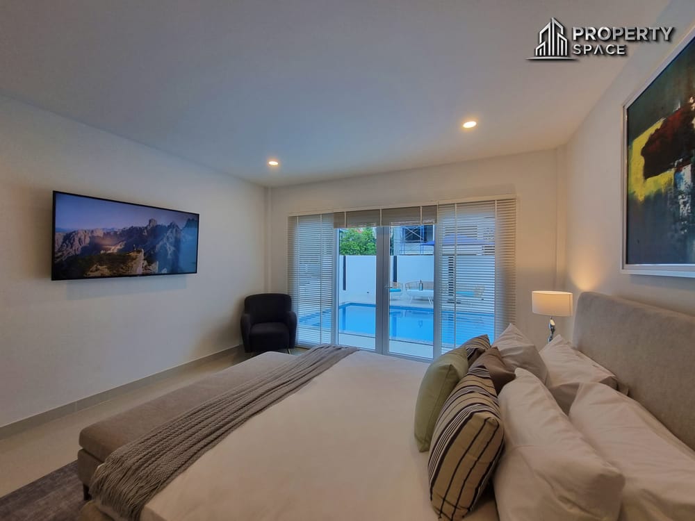 Modern Pool Villa 4 Bedroom near Jomtien Beach For Rent Image 33
