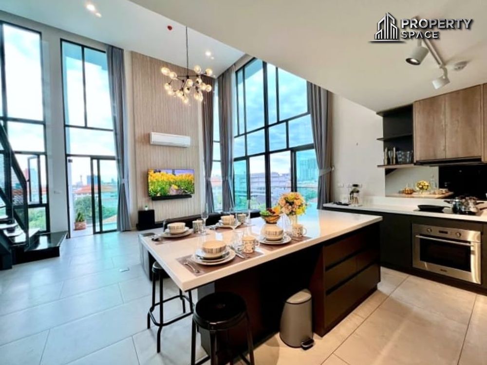 2 Bedroom Duplex In The Win Condo Khao Talo Pattaya For Rent Image 1