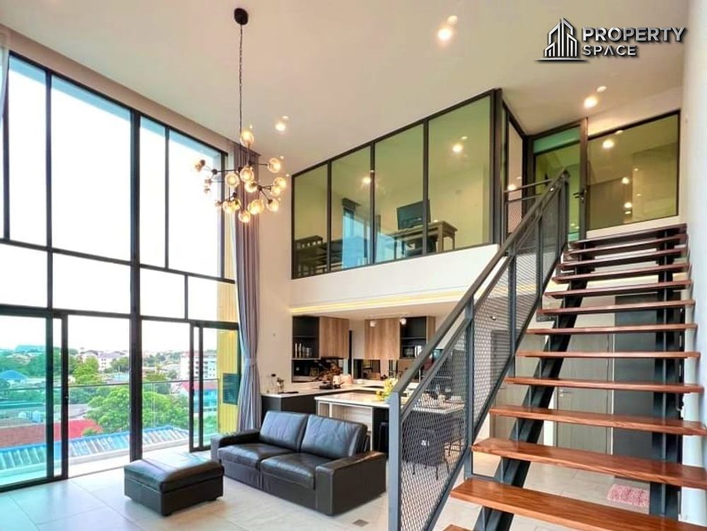 2 Bedroom Duplex In The Win Condo Khao Talo Pattaya For Rent Image 3