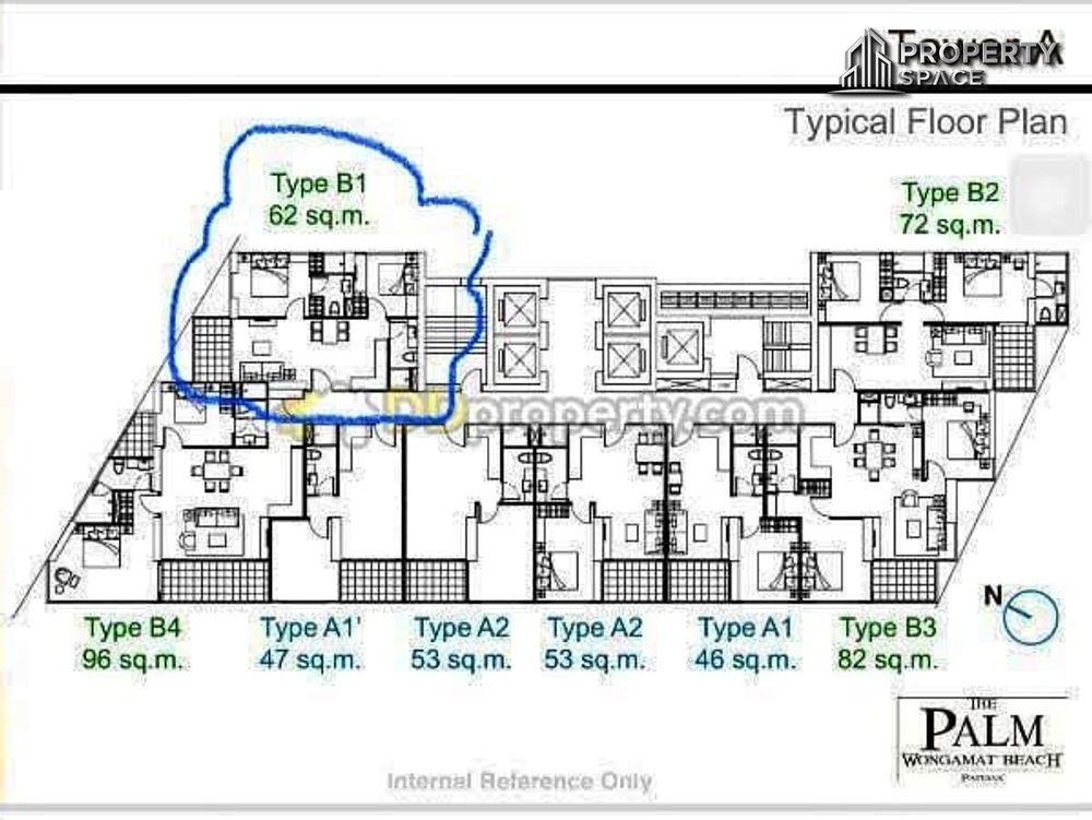Sea View 2 Bedroom In The Palm Wongamat Pattaya For Rent Image 14