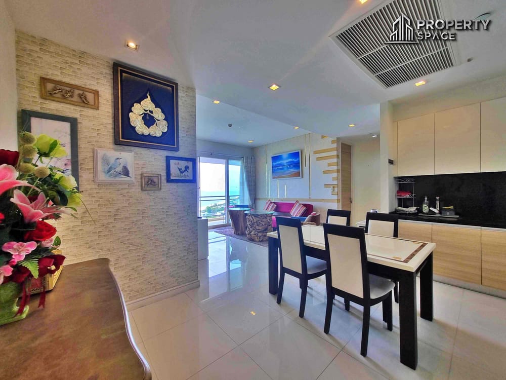 Sea View 2 Bedroom High Floor In Reflection Condo Pattaya For Rent Image 7