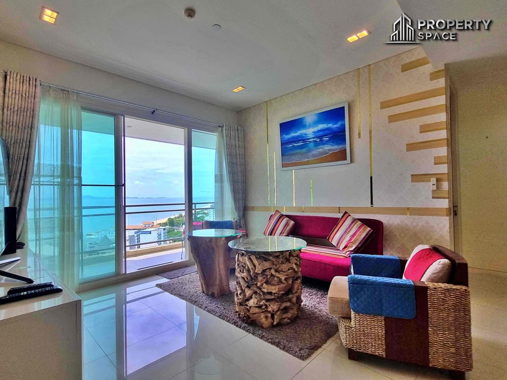 Sea View 2 Bedroom High Floor In Reflection Condo Pattaya For Rent Image 5