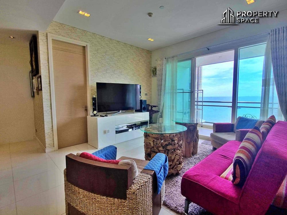 Sea View 2 Bedroom High Floor In Reflection Condo Pattaya For Rent Image 6