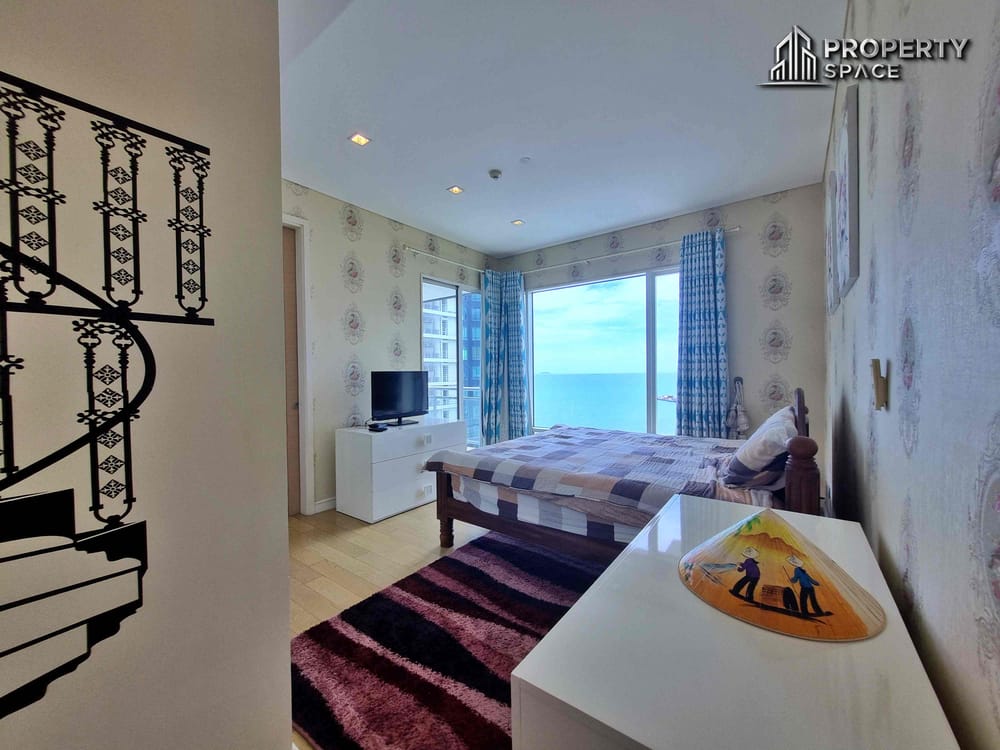 Sea View 2 Bedroom High Floor In Reflection Condo Pattaya For Rent Image 12