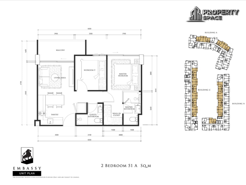 2 Bedroom In The Embassy Jomtien Pattaya For Sale ( New Development Pattaya ) Image 4