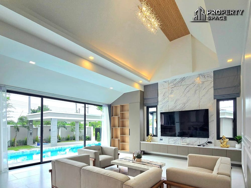 3 Bedroom Pool Villa Modern Style In Mabprachan Pattaya For Sale Image 6